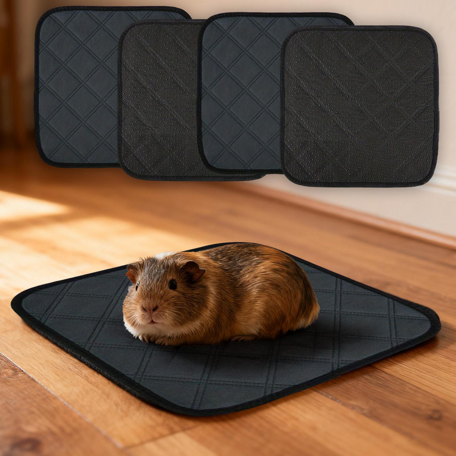Hedgehog Bedding Liner - แผ่นรองกรงกระต่าย 4 ชิ้น แผ่นรองฝึกหัด ซักได้ สำหรับสัตว์เล็ก