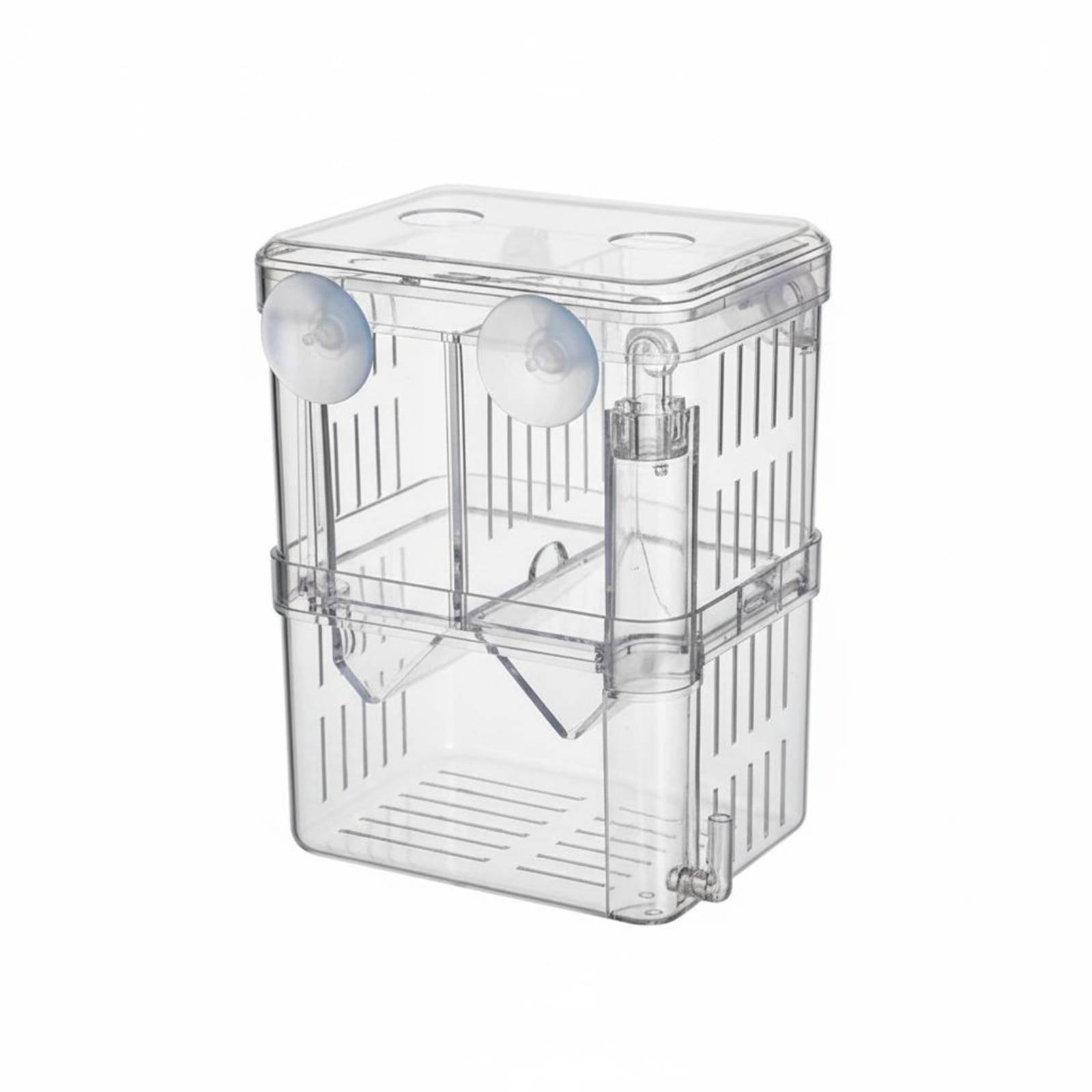 Aquarium Fish Tank - ตู้เพาะพันธุ์ปลาสองชั้นสำหรับแยกลูกปลา กล่องเพาะพันธุ์โปร่งใสสำหรับอุปกรณ์ตู้ปลา