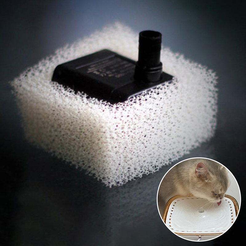 Cat Water Fountain Filter - 10 ชิ้น ฟิลเตอร์โฟมสำหรับปั๊มน้ำพุแมว ใช้ได้กับเครื่องจ่ายน้ำทรงสี่เหลี่ยม พร้อมระบบกรองล่วงหน้าเพื่อน้ำดื่มที่สะอาดและสดชื่น