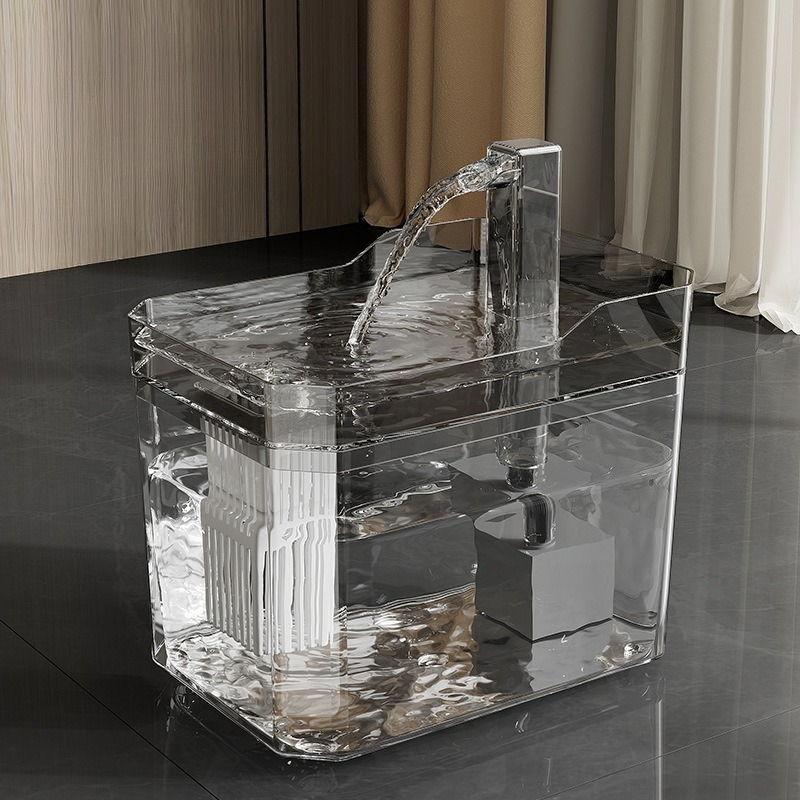Cat Water Fountain Filter - สัตว์เลี้ยงน้ําพุกรองอัตโนมัติ USB ไฟฟ้า Mute Cat เครื่องดื่มชาม