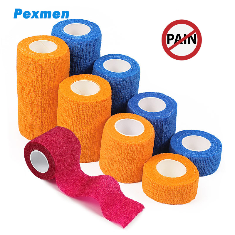 Pet Supplies First - Pexmen 6สีกาวผ้าพันแผลห่อ450ซม.Breathable ยึด Vet เทปสำหรับ First