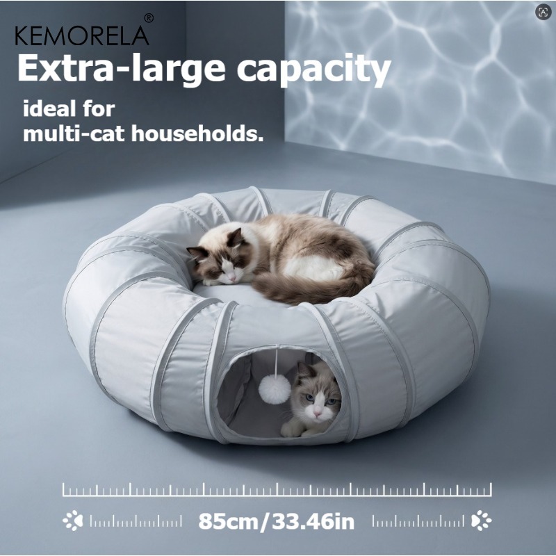 อุโมงค์แมว KEMORELA สำหรับฤดูร - Cat Tunnel Toy บทวิจารณ์และราคา