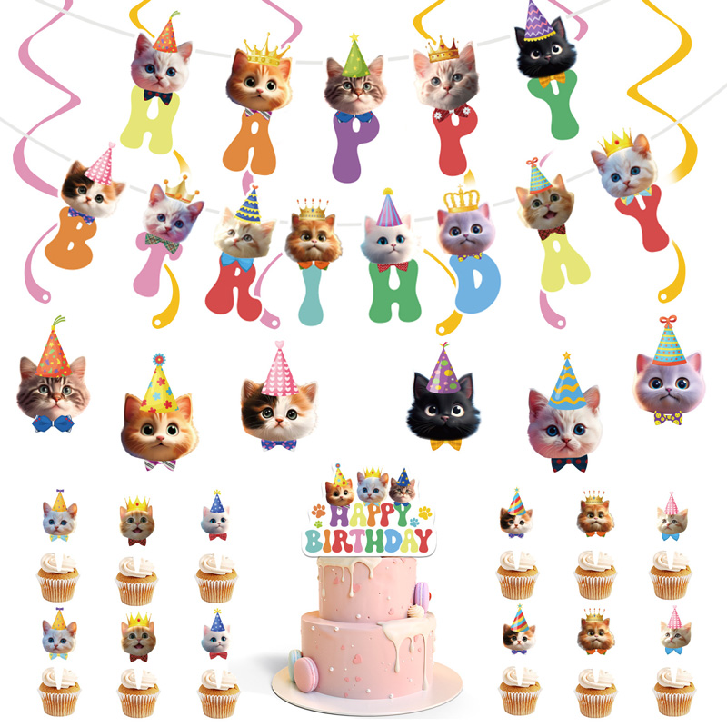 Cat Face แขวน Swirl ตกแต่งแบนเ - Pet Supplies First บทวิจารณ์และราคา