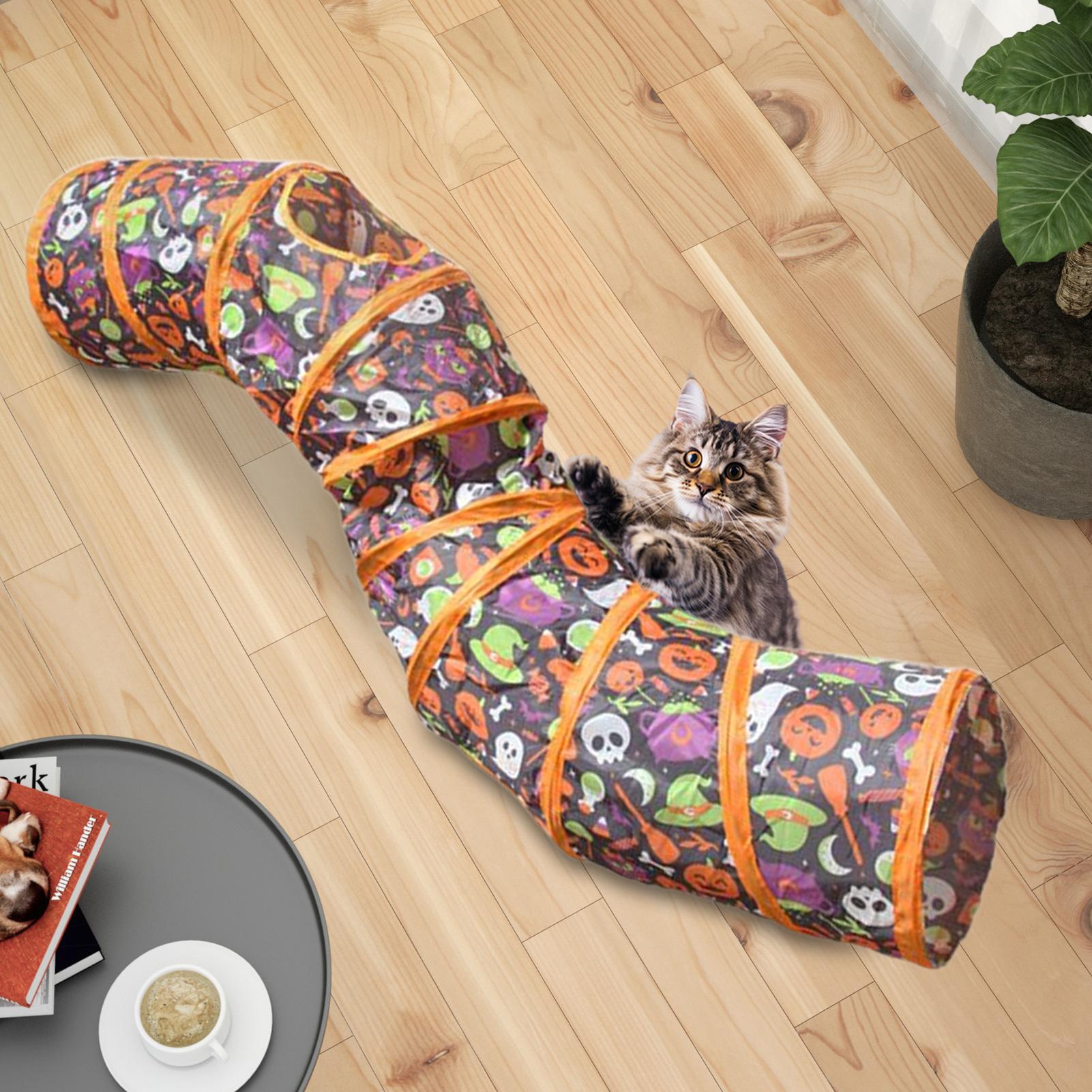 อุโมงค์แมวสำหรับฮาโลวีน ของเล่ - Cat Tunnel Toy บทวิจารณ์และราคา