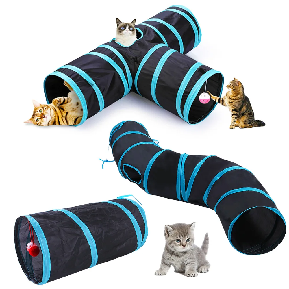 อุโมงค์แมวอุโมงค์แมวพับได้อุปก - Cat Tunnel Toy บทวิจารณ์และราคา