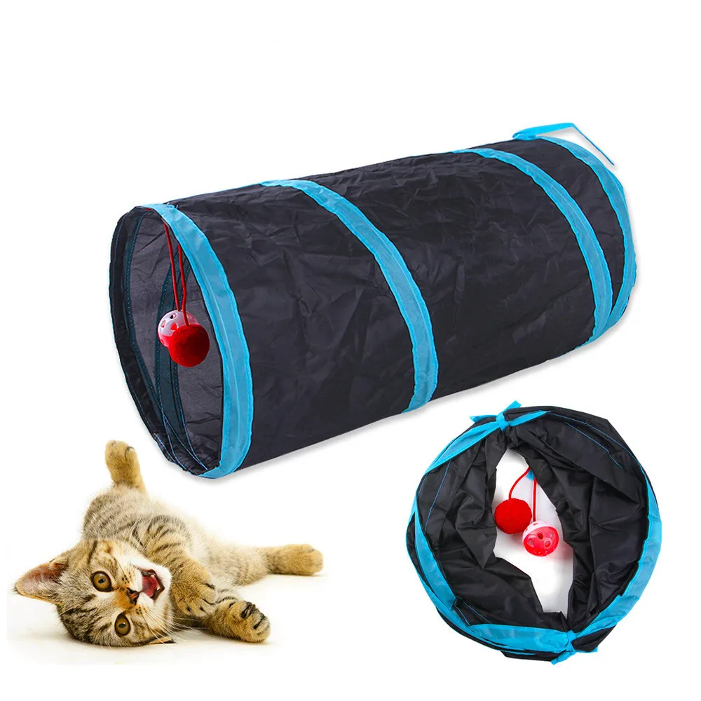 อุโมงค์แมวอุโมงค์แมวพับได้อุปก - Cat Tunnel Toy บทวิจารณ์และราคา