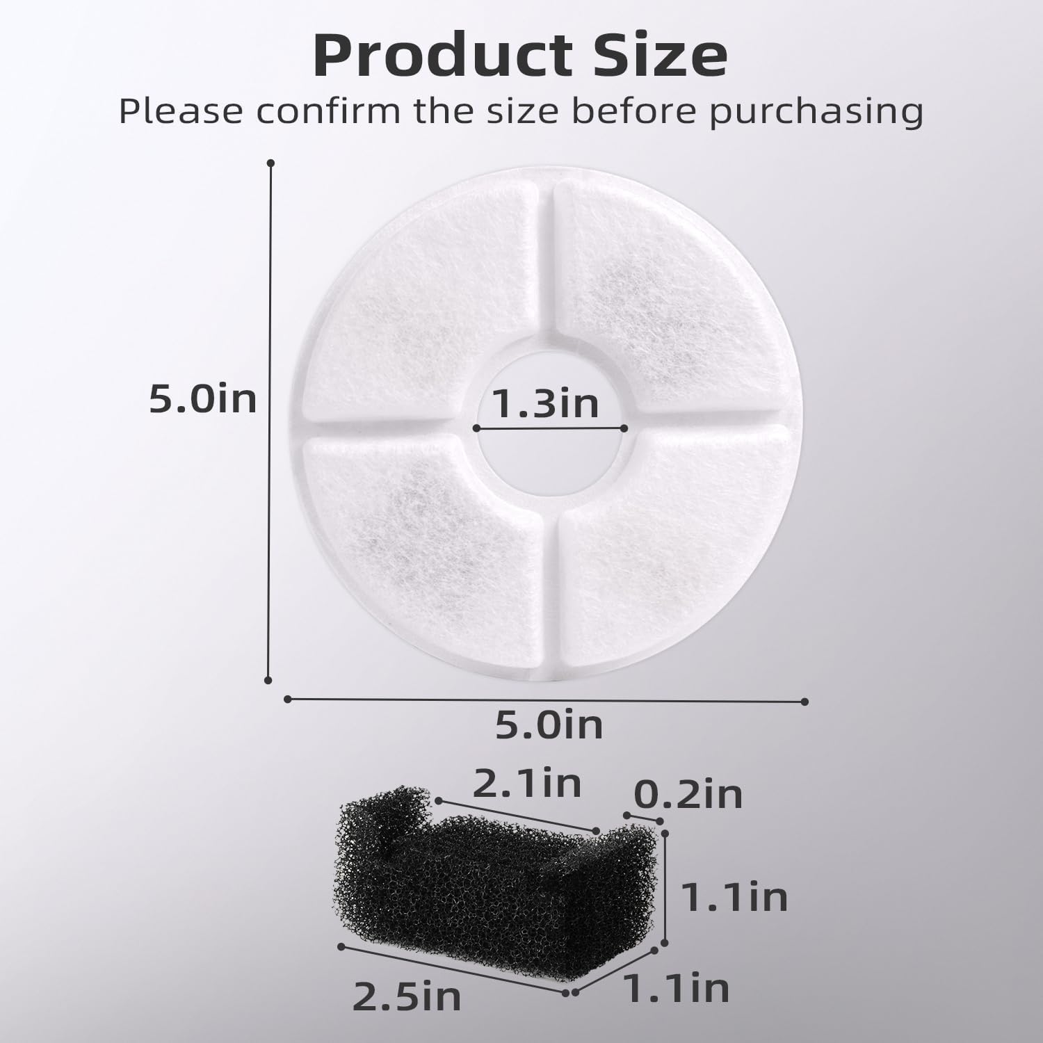 ชุดไส้กรองคาร์บอนแบบกลมสำหรับเ - Cat Water Fountain Filter บทวิจารณ์และราคา