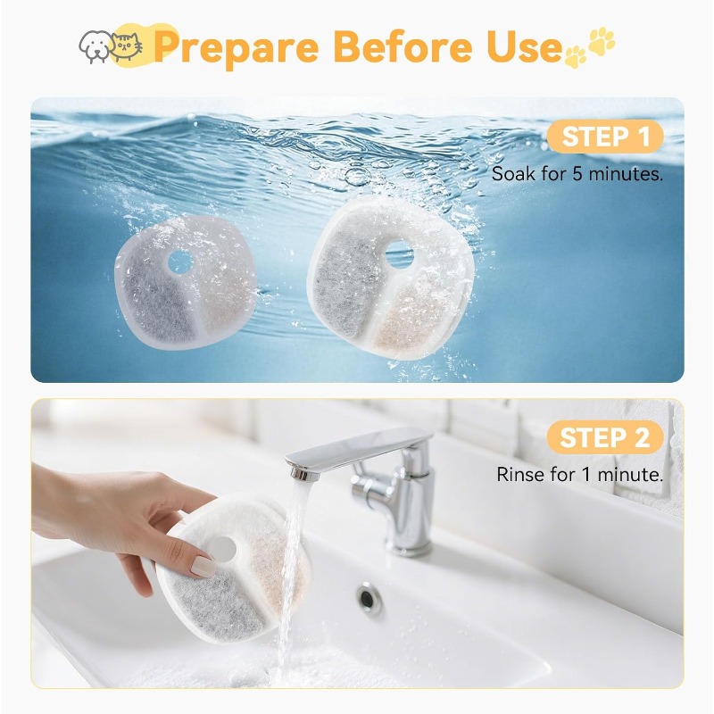 ไส้กรองเปลี่ยนสำหรับเครื่องกรอ - Cat Water Fountain Filter บทวิจารณ์และราคา
