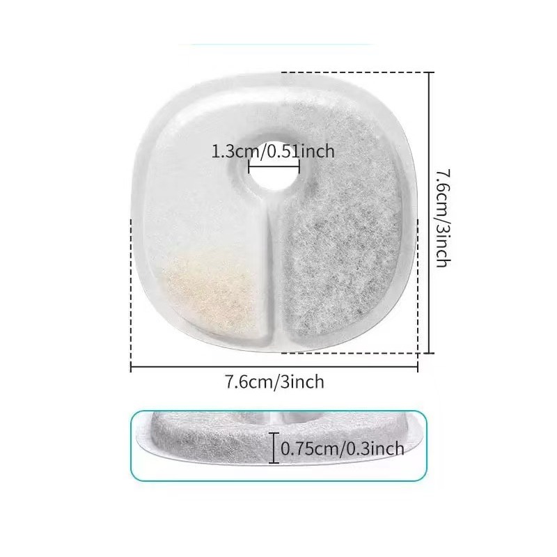 ไส้กรองเปลี่ยนสำหรับเครื่องกรอ - Cat Water Fountain Filter บทวิจารณ์และราคา