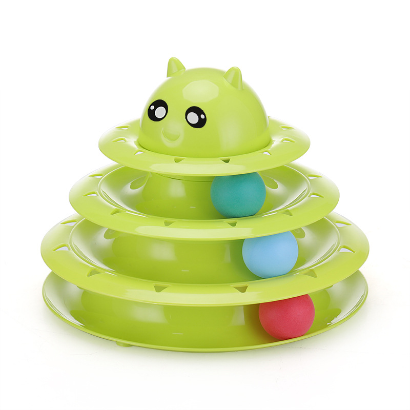 ของเล่นแมวแบบหมุนสามชั้นพร้อมล - Pet Supplies In Amazon บทวิจารณ์และราคา