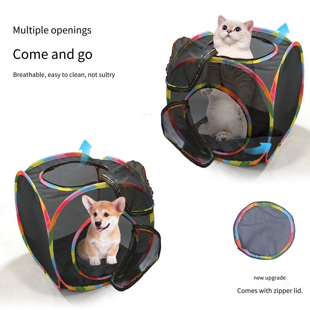 อุโมงค์แมวตาข่ายสำหรับกลางแจ้ง - Cat Tunnel Toy บทวิจารณ์และราคา
