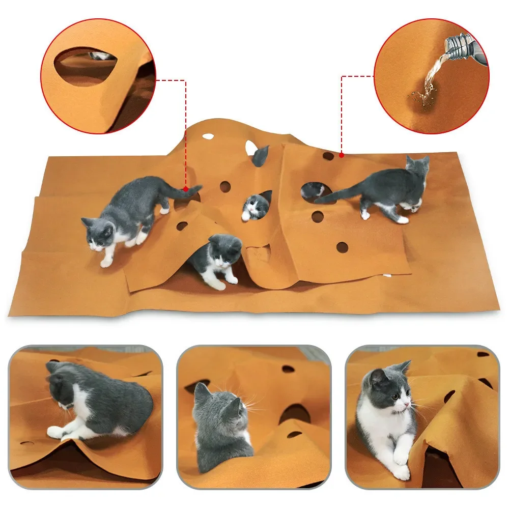แมวเล่นเกมสัตว์เลี้ยงของเล่นกา - Cat Tunnel Toy บทวิจารณ์และราคา