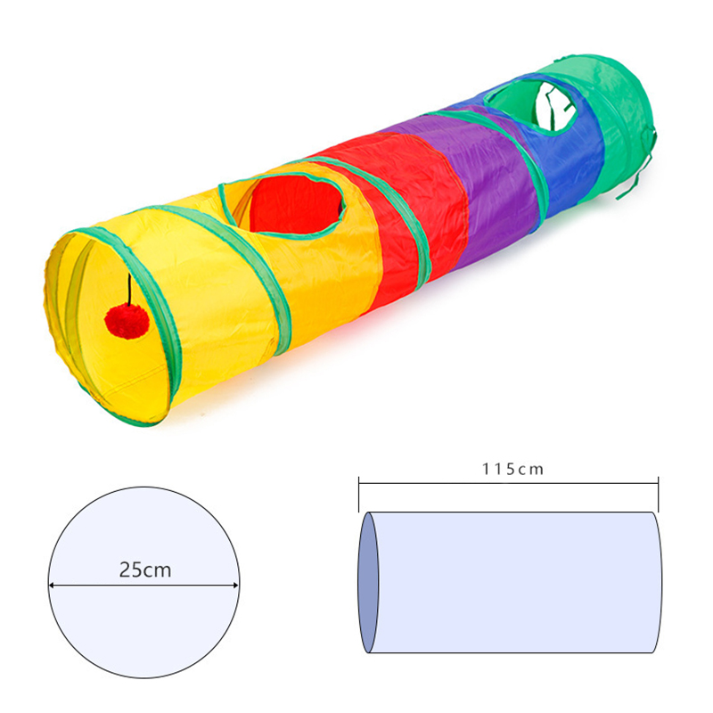 อุโมงค์แมวพับได้ อุปกรณ์สัตว์เ - Cat Tunnel Toy บทวิจารณ์และราคา