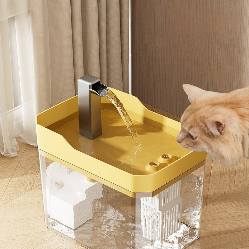 สัตว์เลี้ยงน้ําพุกรองอัตโนมัติ - Cat Water Fountain Filter บทวิจารณ์และราคา