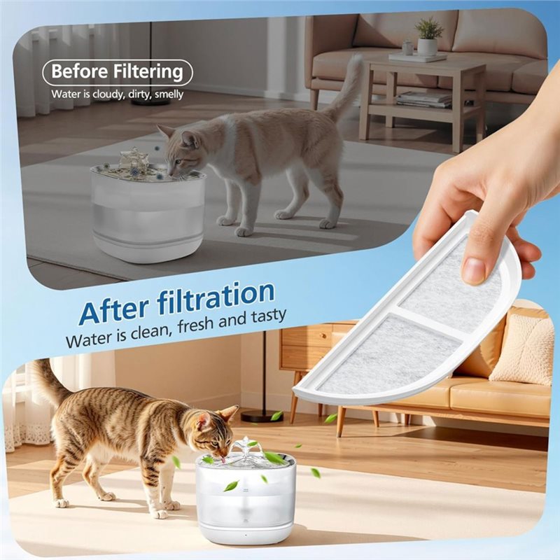ไส้กรองน้ำพุสำหรับสัตว์เลี้ยง  - Cat Water Fountain Filter บทวิจารณ์และราคา