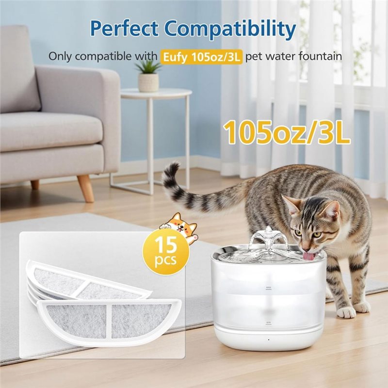 ไส้กรองน้ำพุสำหรับสัตว์เลี้ยง  - Cat Water Fountain Filter บทวิจารณ์และราคา