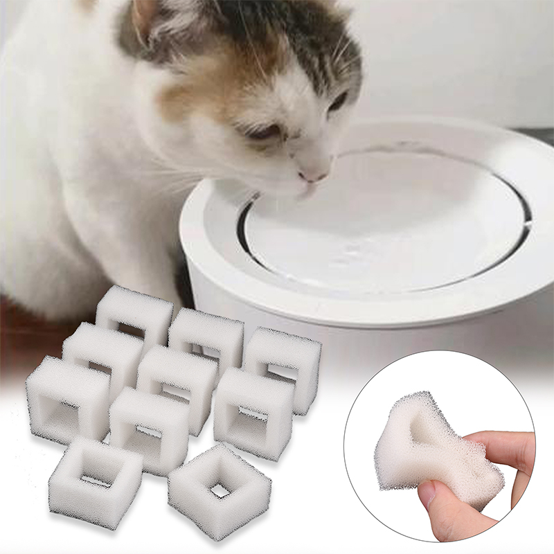 10 ชิ้น ตัวกรองโฟมปั๊มน้ำสำหรั - Cat Water Fountain Filter บทวิจารณ์และราคา