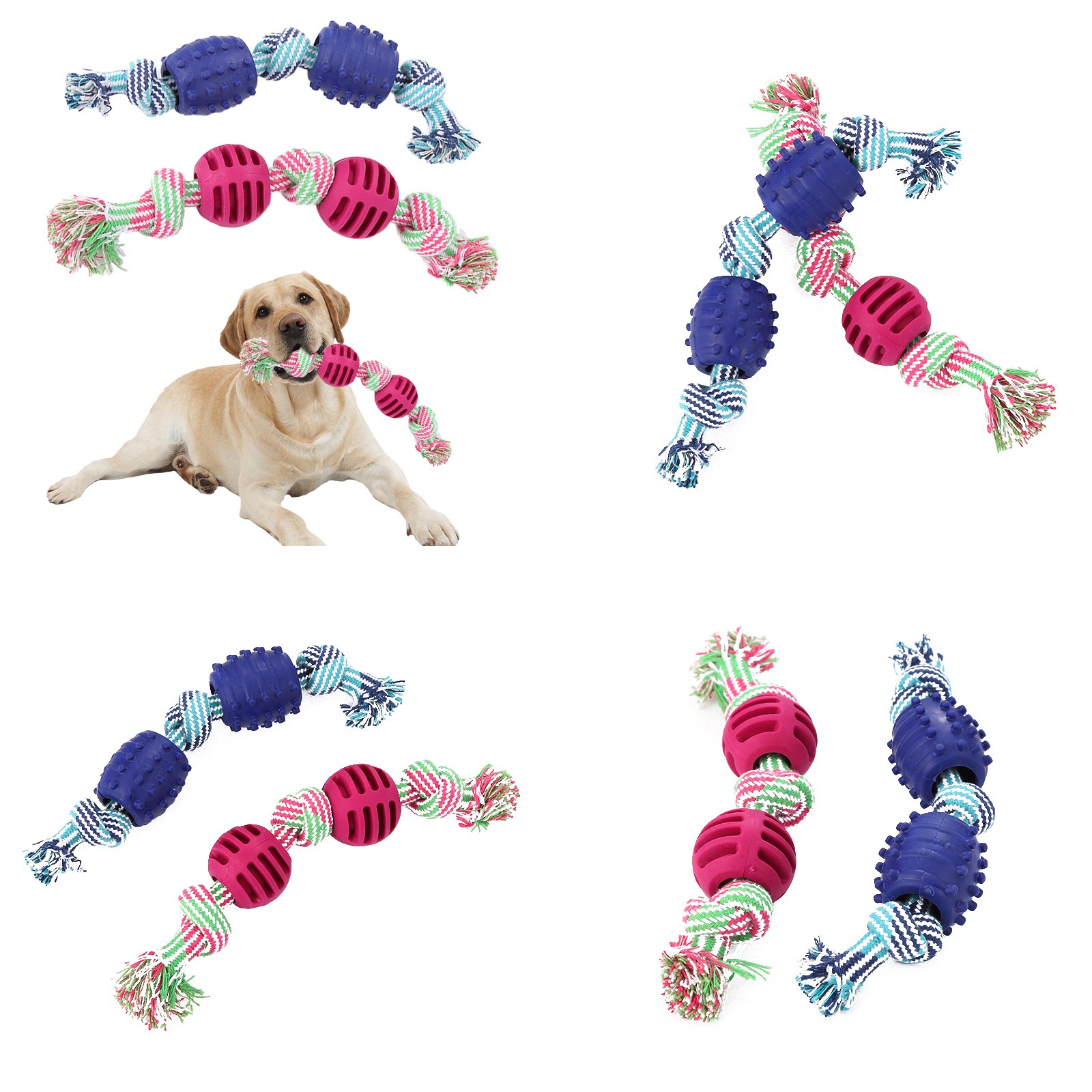 ของเล่นสุนัขเชือกฝ้ายสำหรับสัต - Pet Supplies In Amazon บทวิจารณ์และราคา